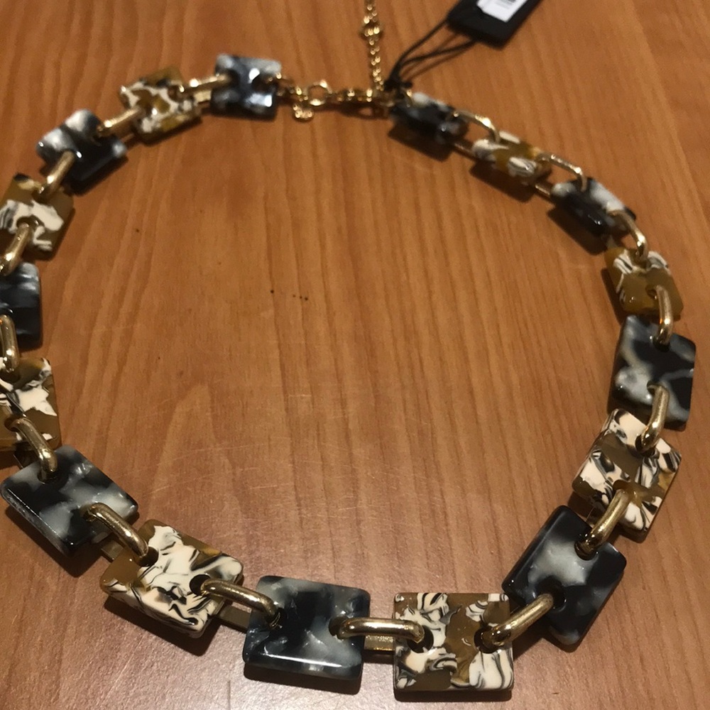 Ann Taylor Square Acetate Necklace